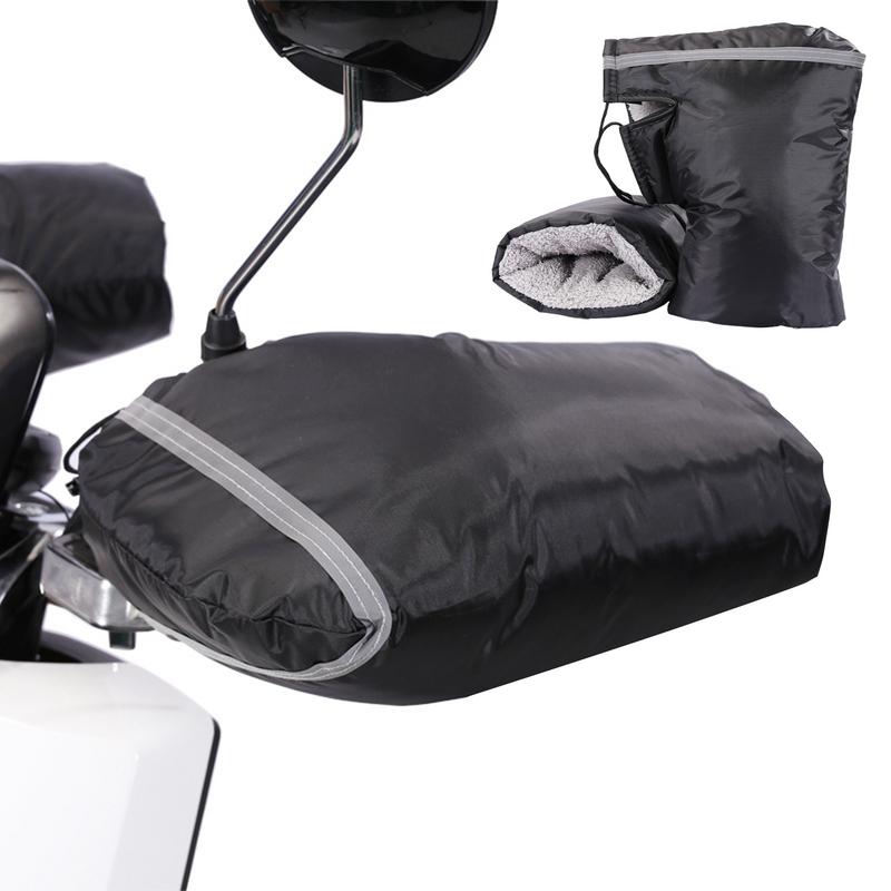 Motorcycle Handlebar Mittens for Winter Windproof Warm Motorcycle Hand Bar Cover Battery Bike Windshield Gloves Handlebar Muffs