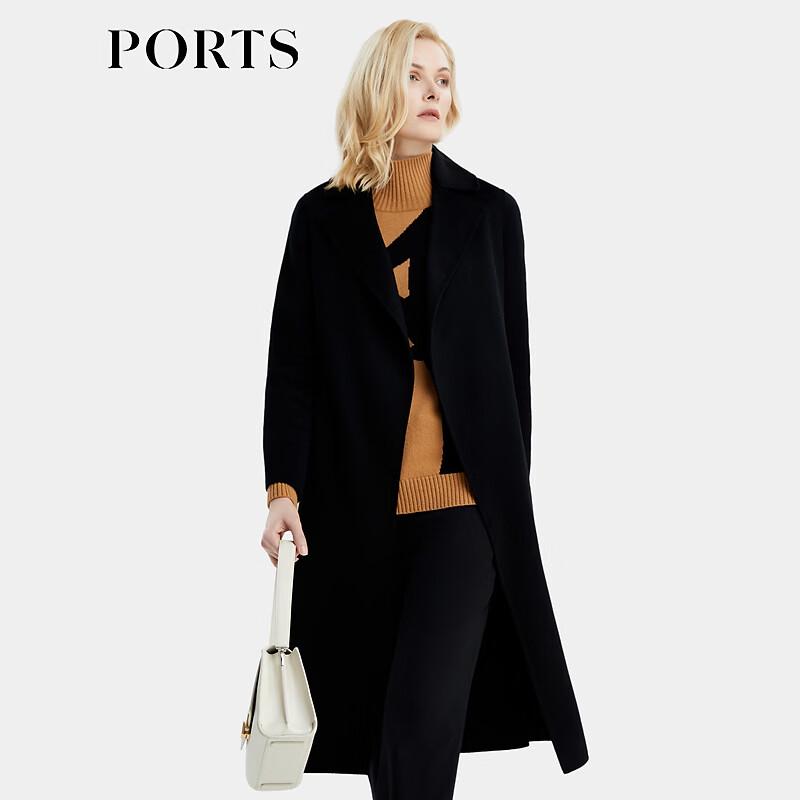 PORTS Women's Mid-Length Cashmere Coat LL9C074QWH011