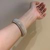 Retro French Crystal Open Cuff Bracelet for Women - Elegant, Personalized & Trendy