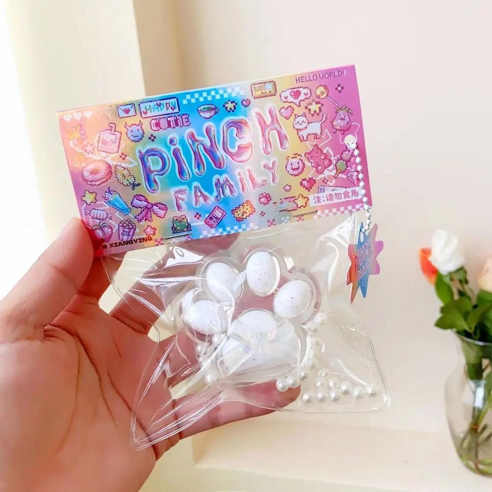 Mochi Taba Squishy Plush Cat Paw Fidget Toy Antistress Stress Relief Toy For Adult Kids TPR Slow Rebound Sensory Toy Unique Gift