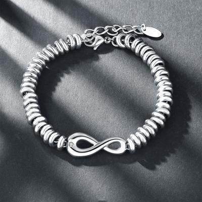 Exquisite Stainless Steel Symbol Of Eternity Bracelet