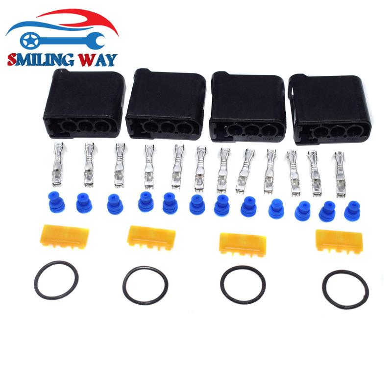 Ignition Coil Harness Connector Wire Plug + Terminal O-Ring Seals Retainer Kit For Subaru Impreza 2002-2013 EJ20 EJ25 EZ30