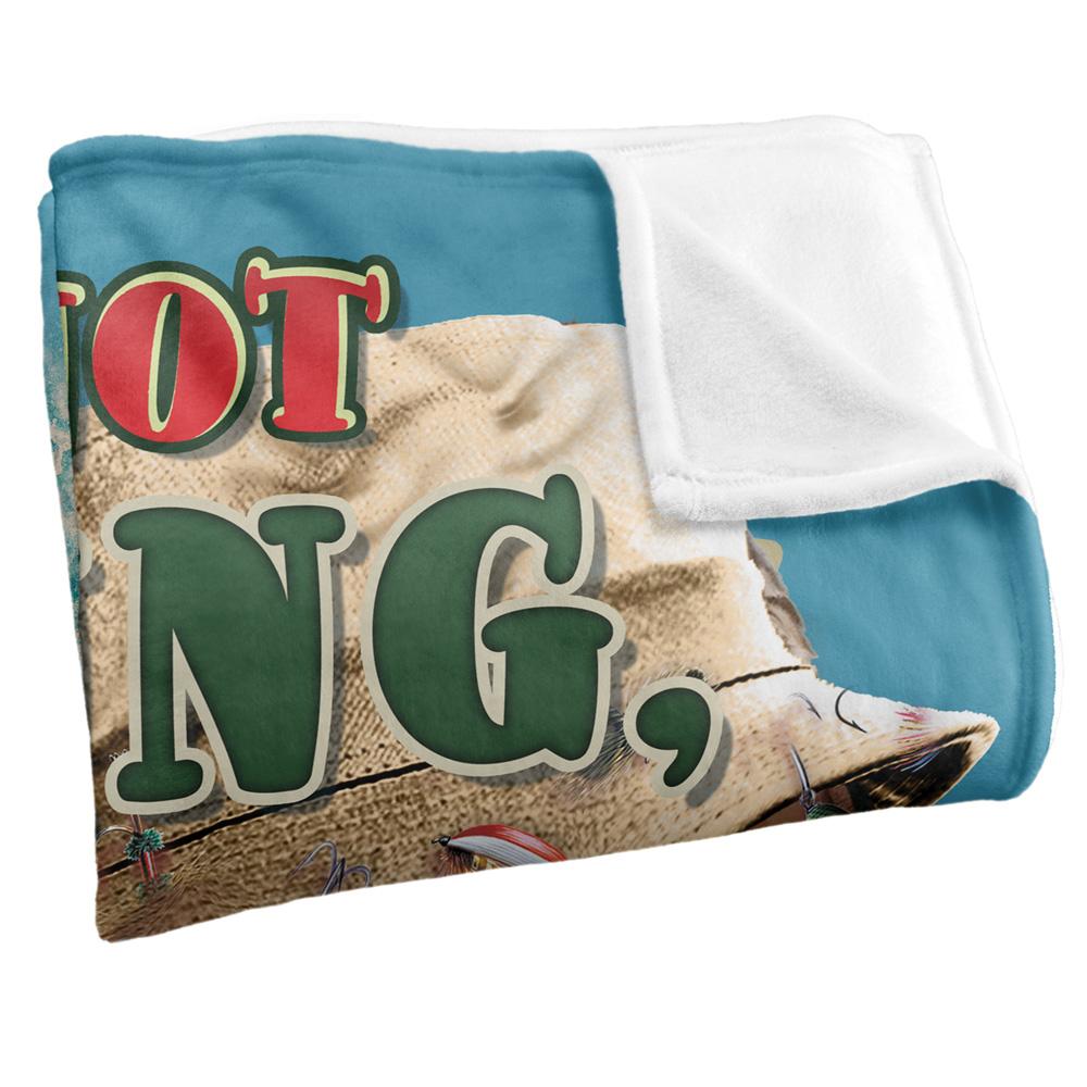 JQ Licensing Thinking About Fishing Silky Supersoft Blanket