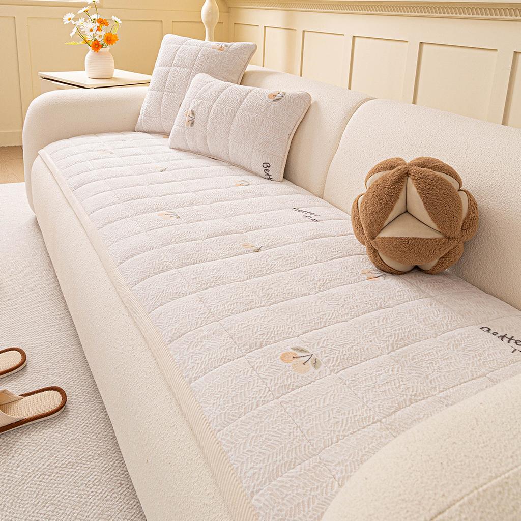 Autumn and Winter Sofa Cover Thickened Simple Anti Slip Skin Friendly Comfortable Sofa Cushion Breathable and Warm Cover Cloth