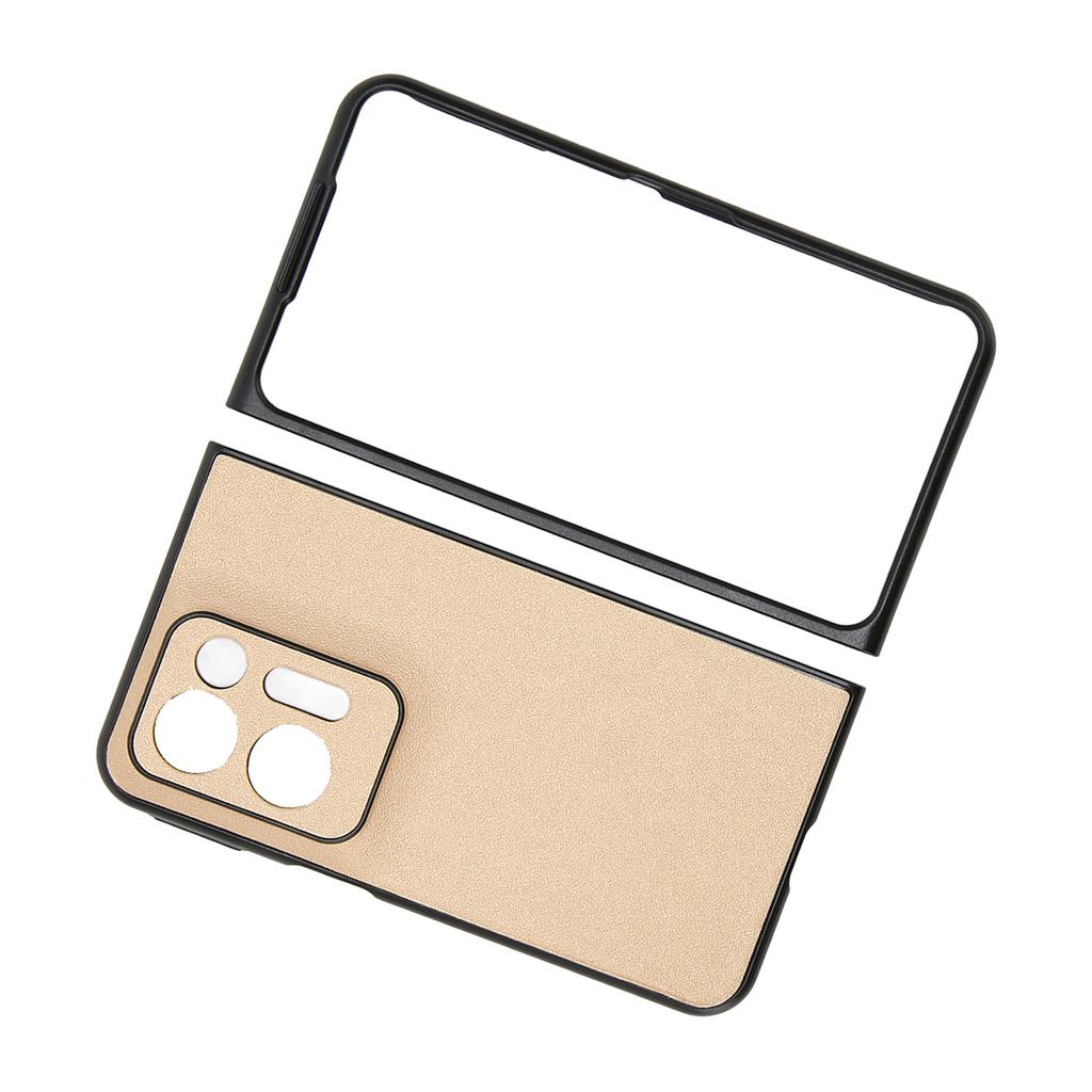 Faltbare Handyhülle mit modischem Streifenmuster, bequeme Passform, faltbare Handyhülle für Oppo Find N2 Gold