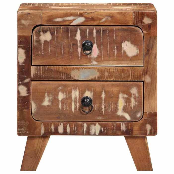 VidaXL Bedside Table 40x32x46 Cm Solid Reclaimed Wood 4104513