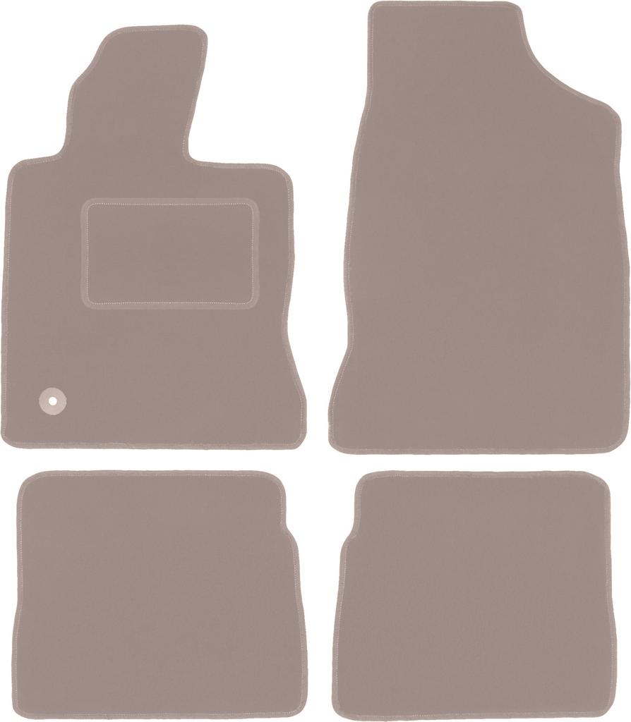 Beige velour floor mats for: Chrysler PT Cruiser convertible, hatchback (2000-2010)