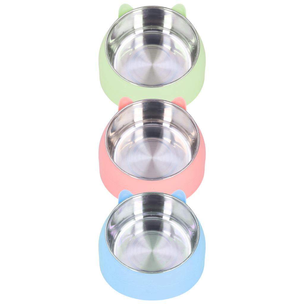 Cat Basin Pet Heating Bowl Nordic Stainless Steel To Cervical Spine Constant Temperature Cat Food Bowl Pet Heating Bowl