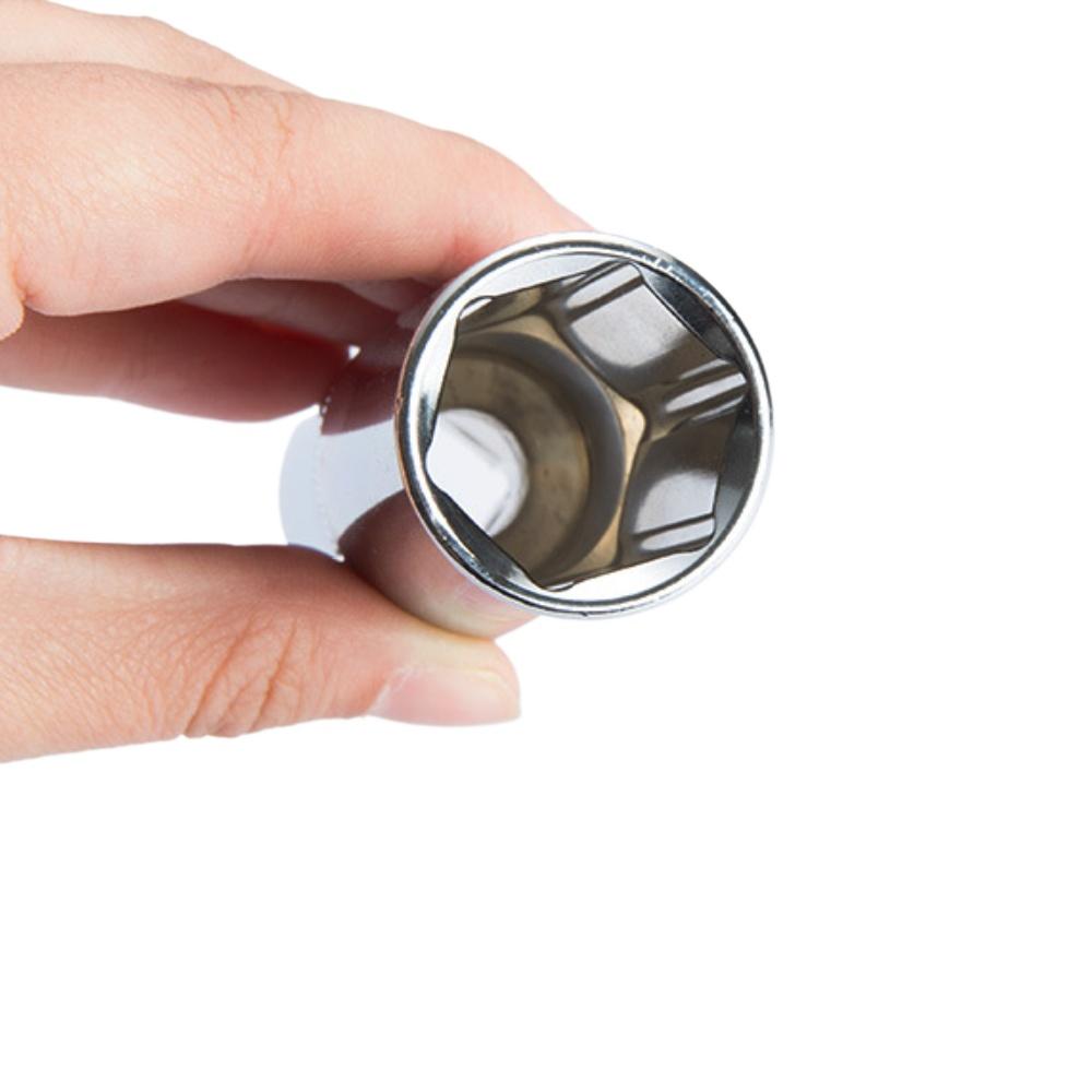 Hex Wrench Socket Head Set 1/4" 3/8" 1/2" 5/6/7/8/9/10/11/12/13/14/15/16/17/19/22mm Mirror for Ratchet Long Shock Key Sockets