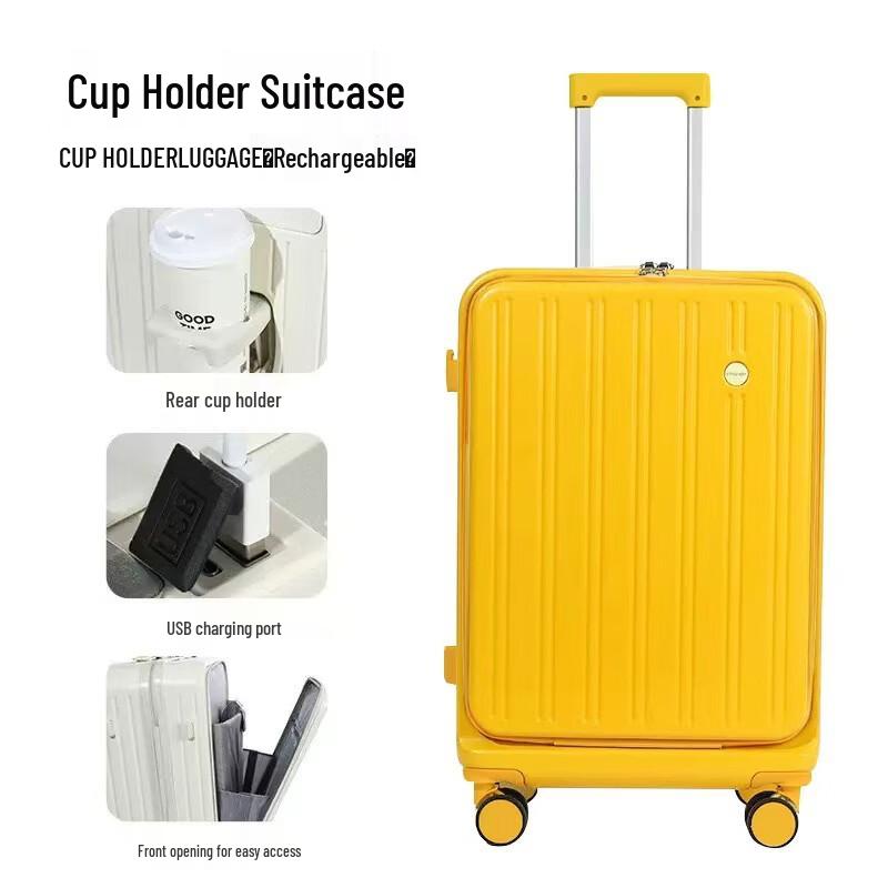 PACKAGE FASHION Front-Opening Luggage Suitcase