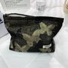 Gold Butterfly Cosmetic Bag: Large-Capacity, High-End Skincare Storage Handbag
