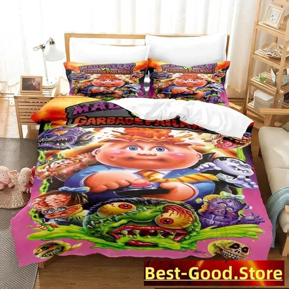 3D Garbage Pail Kids Bedding Set Printed Bed Set With Pillowcase Bed Duvet Cover Single Double Queen Super King Size Boys Adult