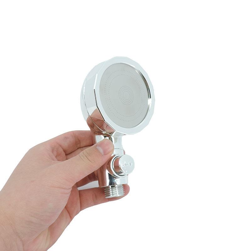 Mini cap de duș mic argintiu șampon pentru economisirea apei Accesoriu pentru cap de duș pentru salon de coafură Tip comutator lateral pentru wc Accesorii pentru baie