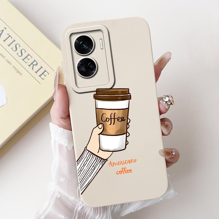 For Honor 90 Lite Case CRT-NX1 Shockproof Cover Popular Flower Soft Liquid Silicone Phone Case For Honor 90 Lite 2023 Funda 6.7"