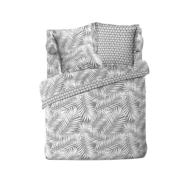 Housse De Couette 220 X 240 Cm Botania Gris