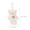 EXCEART Set of 2 Fluffy Bear Plush Hanging Ornaments for Bags Cute Animal Lightweight Soft Cute Keychains Keychains, & Backpacks, Pendants, Material,