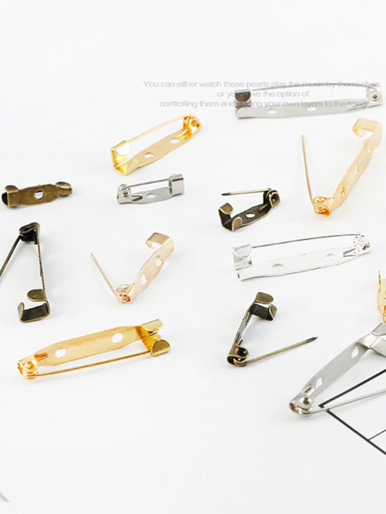 Home Party Supplies Schmuckzubehör Basisstifte Sicherheitsnadeln Broschenfassungen 15 20 25 30 35 mm Broschenclip Hochwertige beliebte Schmuckherstellung