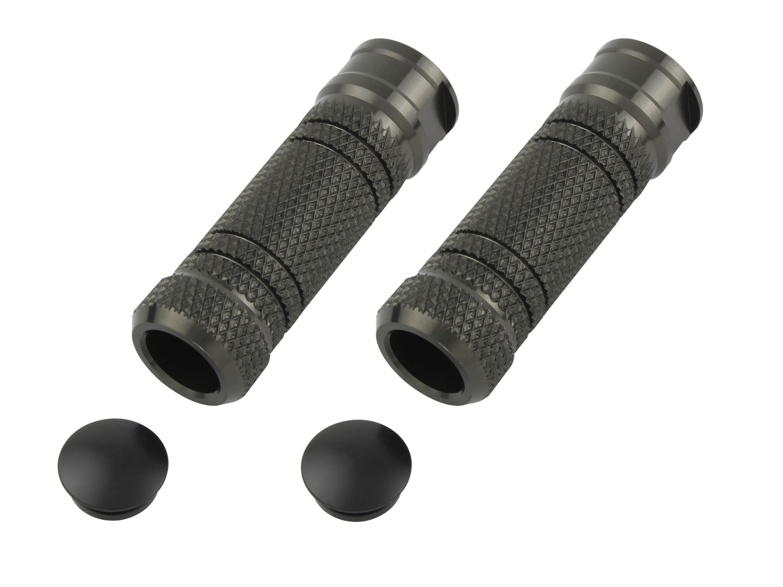 POSH FAITH Motorcycle Supplies Aluminum Machined Step Bar Knurling [Straight] M8 tap