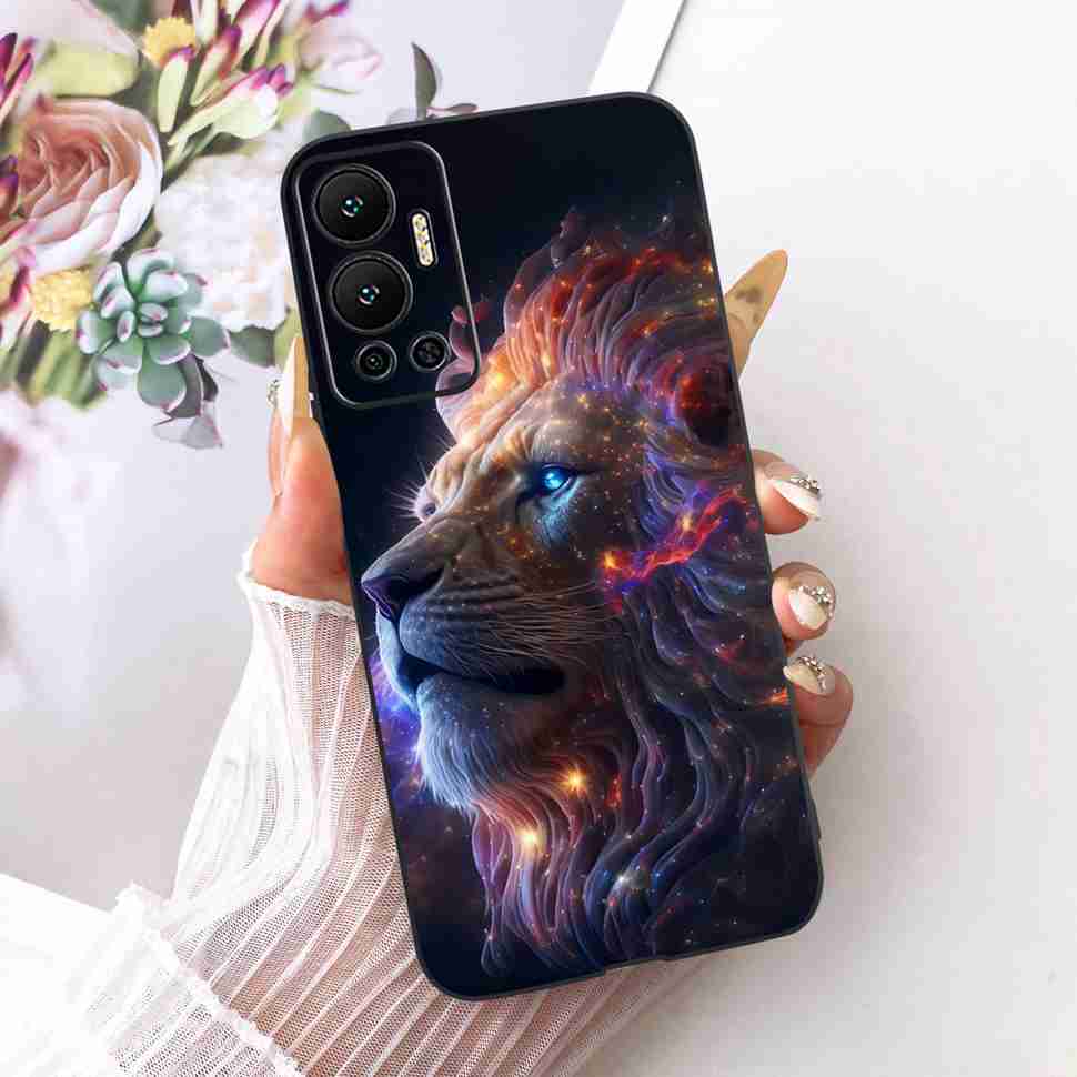 For Infinix Hot 12 Case 2022 Animal Painted Cover Soft Silicone Phone Case For Infinix Hot 12 Hot12 X6817 X6817B Shell