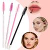 50-Piece Pack: Disposable Eyelash & Lip Brushes with Crystal Rod