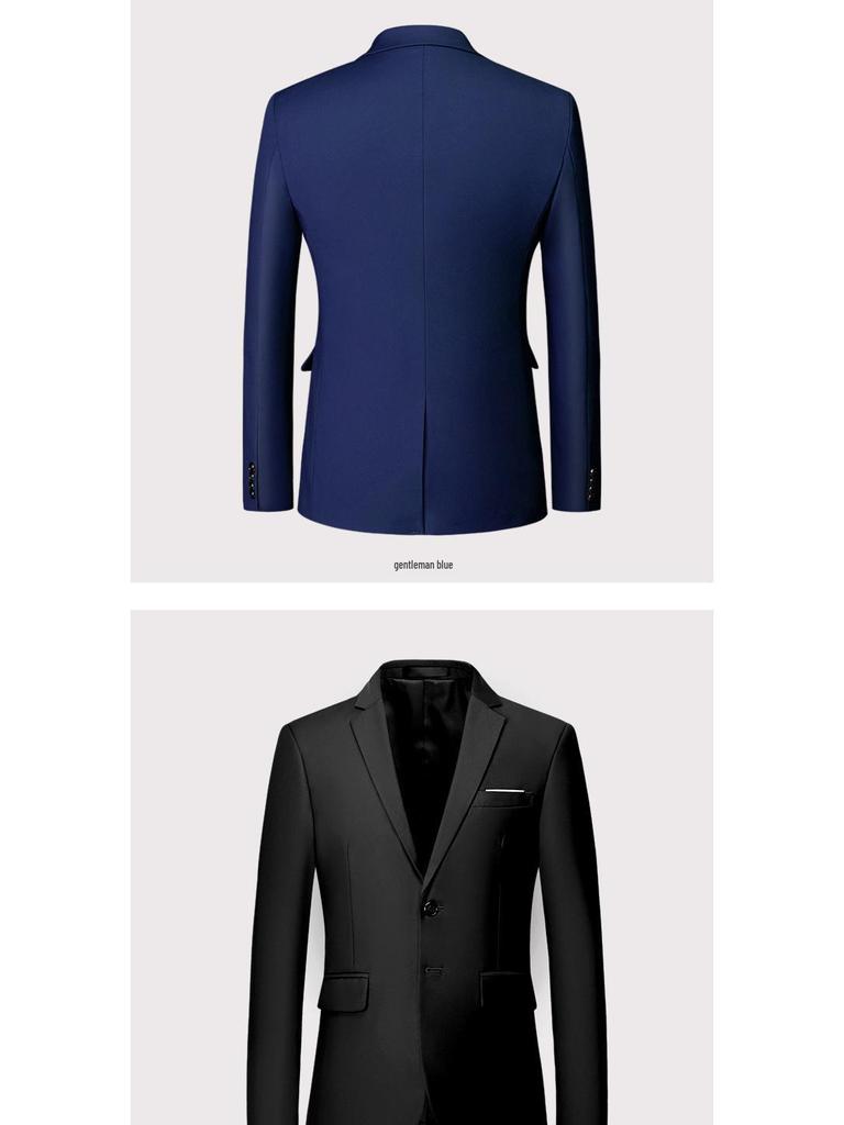 2024 Plus Size Slim Fit Solid Color Business Blazer