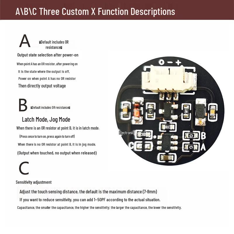 Touch Button Sensor Module 3V-30V: Momentary/Latching Bistable Tactile Switch for LED Strips