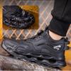 Wodoodporne Buty Robocze Dla Mężczyzn Odporne Na Zgniecenia Odporne Na Przebicie Buty Bezpieczeństwa Męskie Buty Obrotowy Guzik Niszczone Buty Męskie Trampki