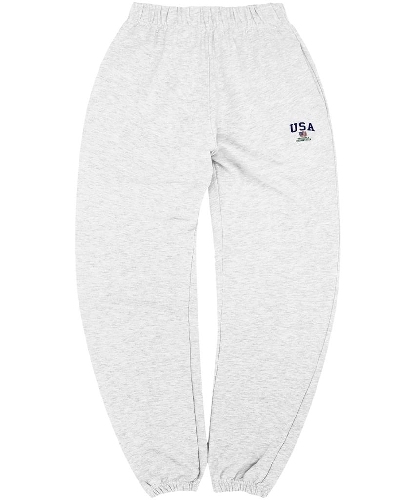 STAFFONLY Usa Sweatpants (Melange White)
