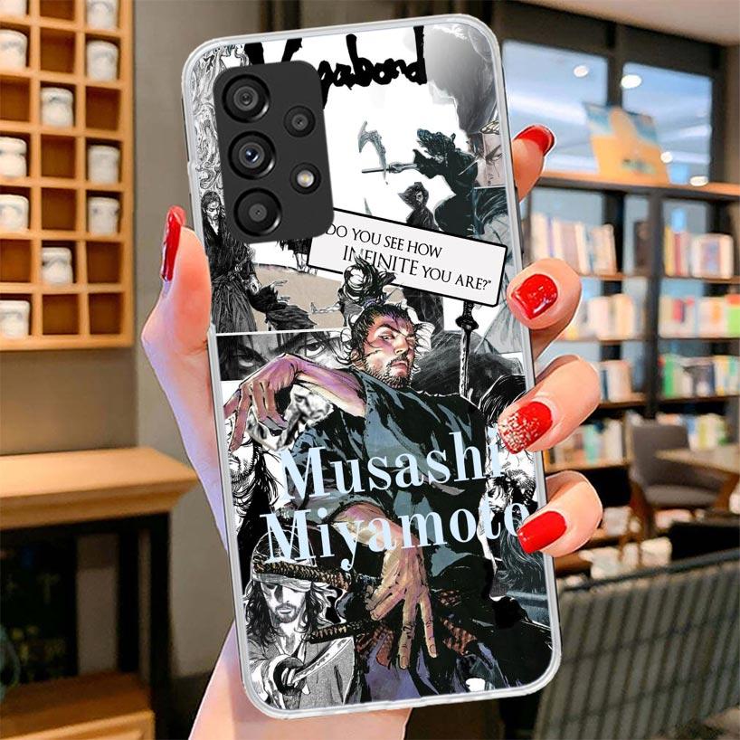 Vagabond Samurai Comic Phone Case For Samsung Galaxy A12 A22 A32 A52 A72 A02S Phone Case Note 20 Ultra 10 S10 Plus A51 A71 A50S