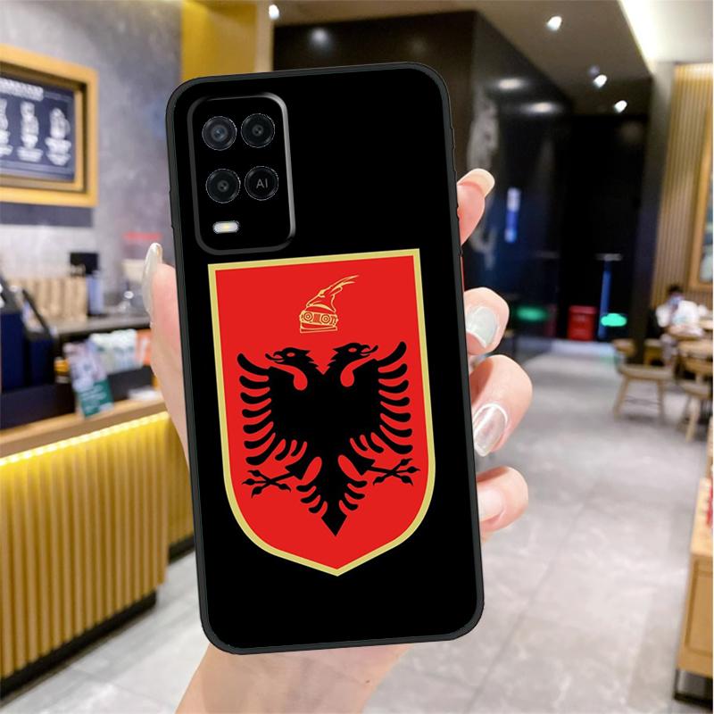 Albania Albanians Flag Case For Oppo A74 A54 A94 A78 A98 A18 A60 A80 A40 A38 A58 A96 A76 A16 A15 A17 A57 A77 A5 Pro