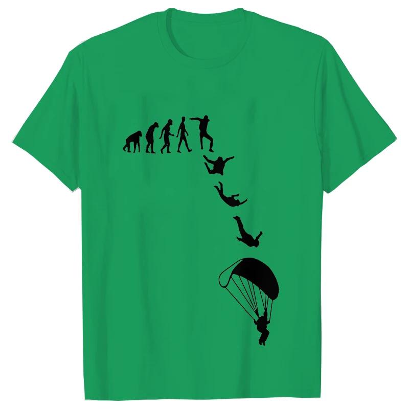 Funny Skydiving Men T-shirt Sky Diving Graphic Tops Short Sleeve Skydiver Clothing Parachute Evolution Jumping T Shirts Harajuku