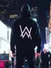 Alan Walker Men's Hooded Sweatshirt - Co-branded Electronic Music Style Jacket