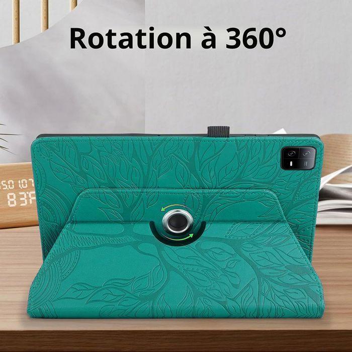Case for Xiaomi Pad 6 / 6 Pro, 360° Rotating Anti-Scratch Protection PU Leather Green