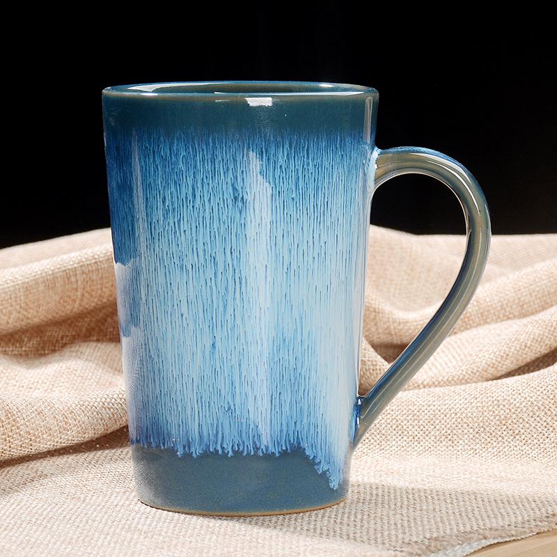 Creative Ceramic Jianzhan Color-Changing Mug - Versatile Tea, Coffee, or Water Cup for Home and Office