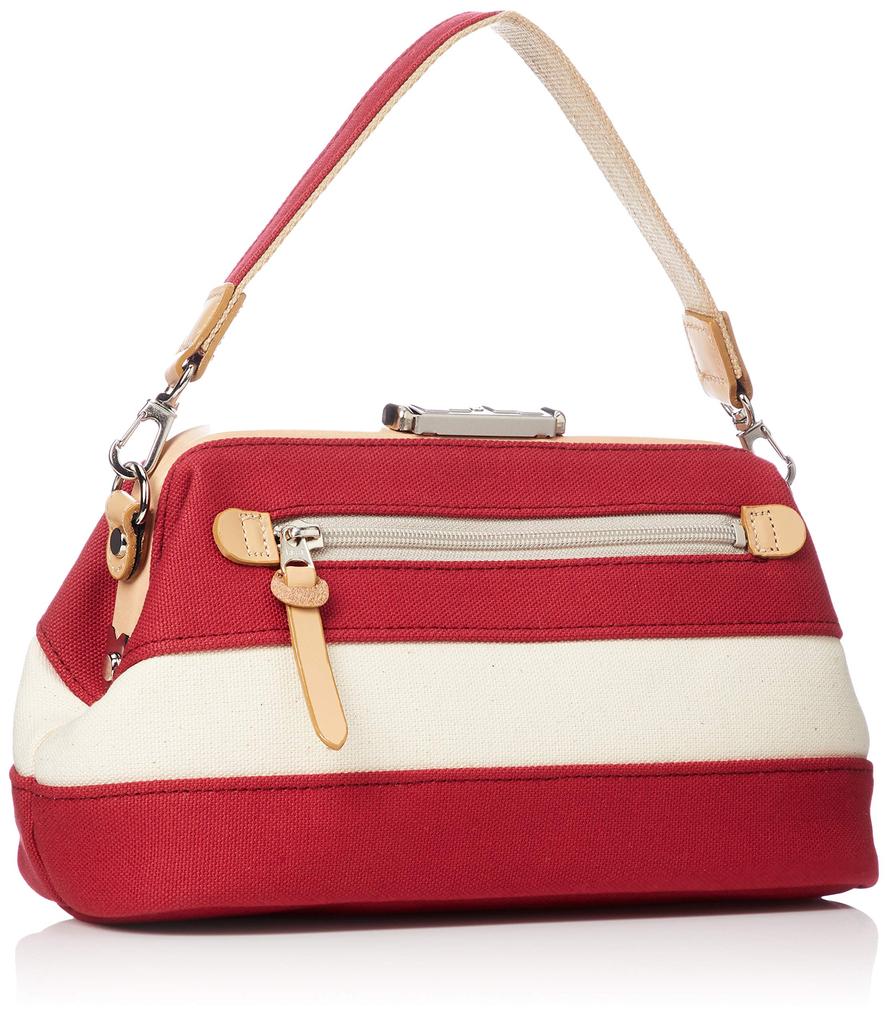 Canvas Border Dulles Copper Red [Kiwada] Pouch, Type, 2-Way,