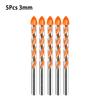 Premium Carbide Triangle Drill Bits for Glass Tile and Ceramic Set of 5