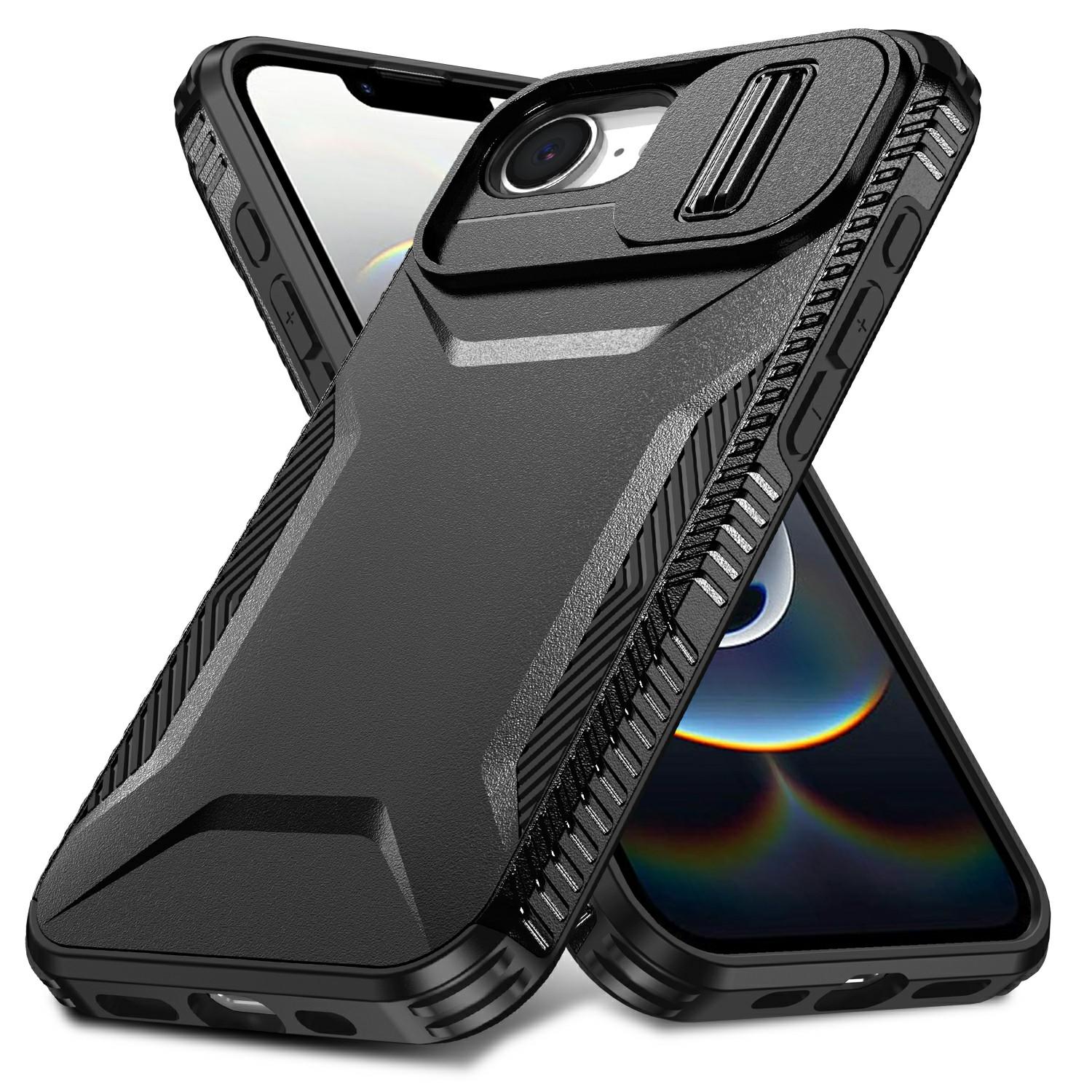 

Чохол Camshield TPU+PC для iPhone 16e Чохол для телефону Нековзкий бічний край Black