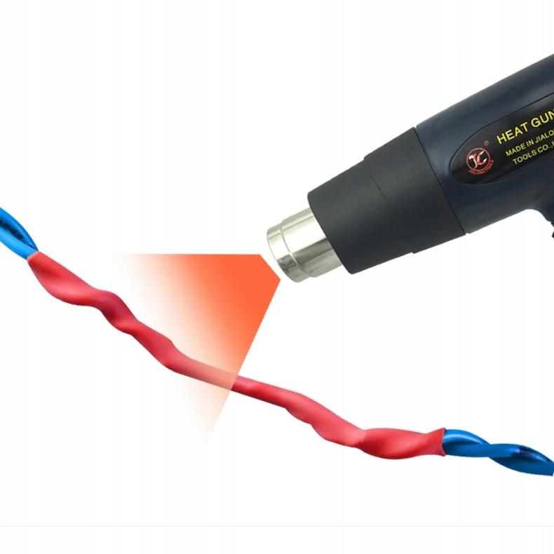 Rosfix Rurka Termokurczliwa Czarna 200mm – Wysoka Elastyczność | Współczynnik Kurczliwości 2:1 | Odporna Na UV I Wodoodporna