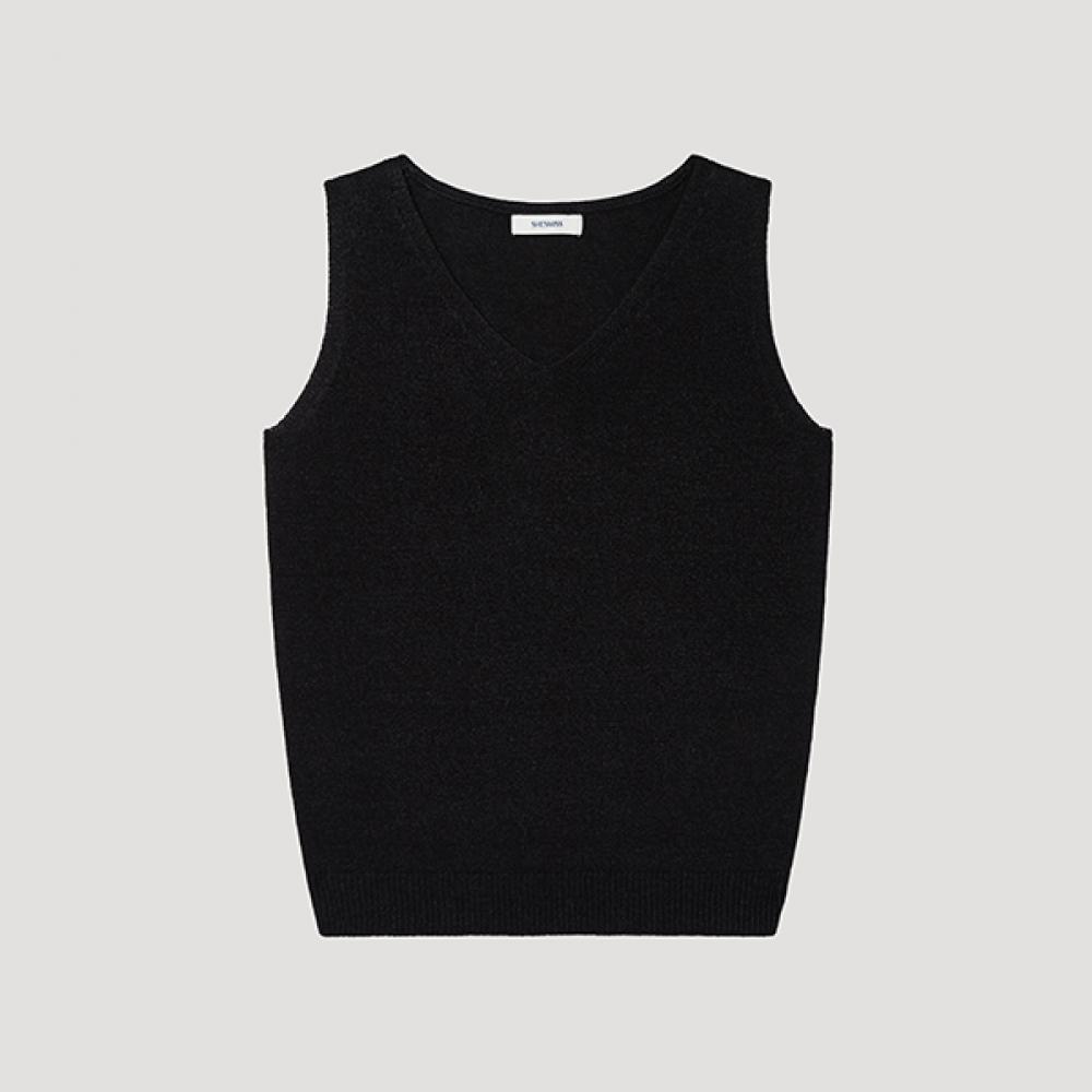

[shs Miss] V Neck Knit Top Sskpop22510 blacks/55