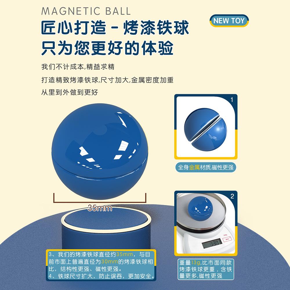 6673 Children'S Assembly Of Magnetic Large Particles Building Block Boys And Girls Magnetic Bar Educational Toys