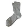 Women's White Ruffled Mesh Crew Socks - Breathable, Sweat-Absorbent, Solid Color, Trendy Summer Style