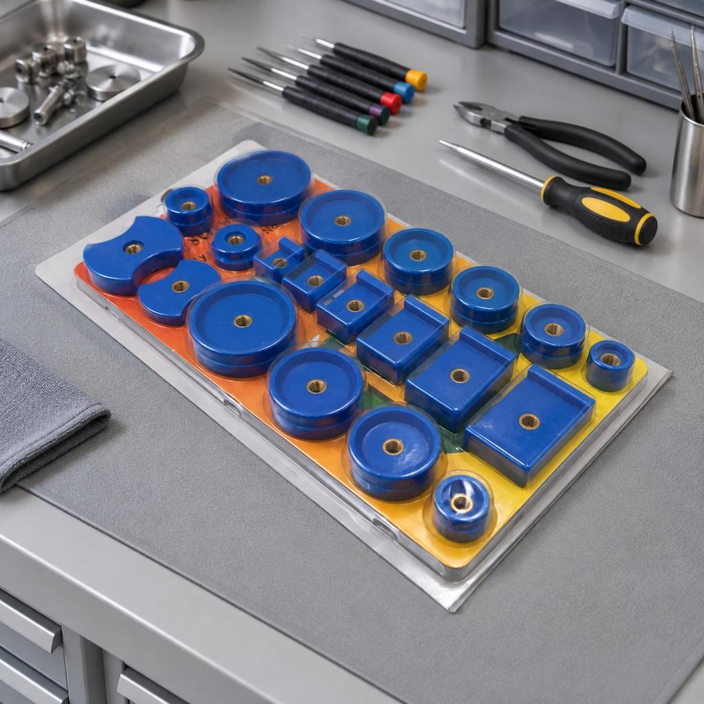 20 Pieces Tool Set Smooth Watch Repair Press Former ScratchResistant for Watchmakers Blue