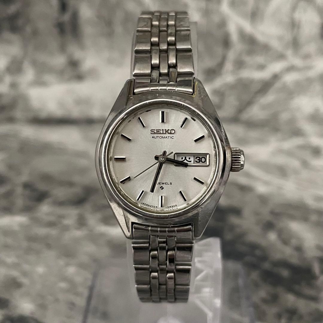 Б/у [Рабочий предмет] Автоматические часы Seiko 2706-0290 с индикацией дня недели и даты, 21 камень