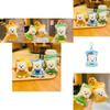 Adorable Plush Cartoon Bear Keychain Cute Couple Car Accessory Butter Bear