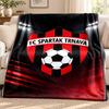 FC Spartak Trnava Decke Flanelldecke Weiche Gemütliche Plüschdecke für Sofa Bett Leichte Heimdekoration Camping im Freien