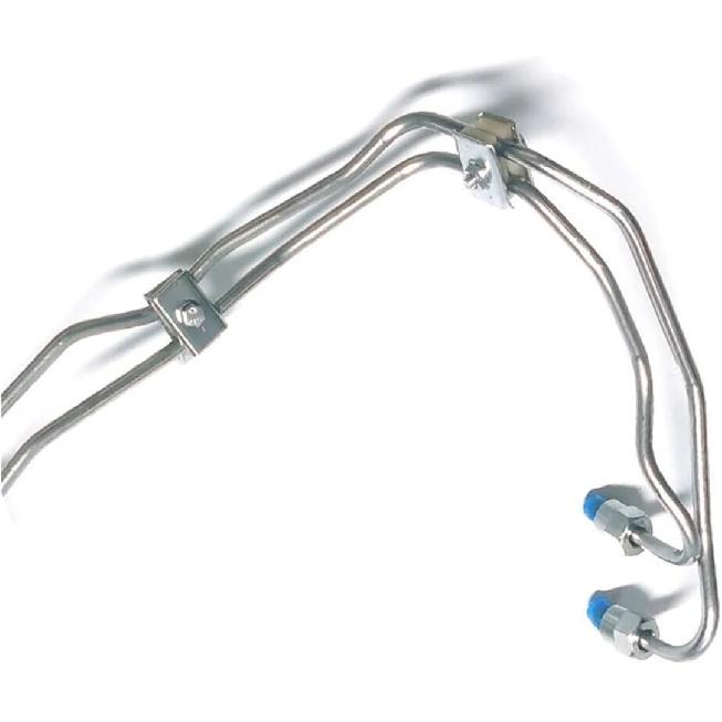 1Set Fuel Injector Lines With Line Clamps Compatible For Cummins 3.9L 4BT Engine 12mm VE Pump Diesel 3960725 3960726