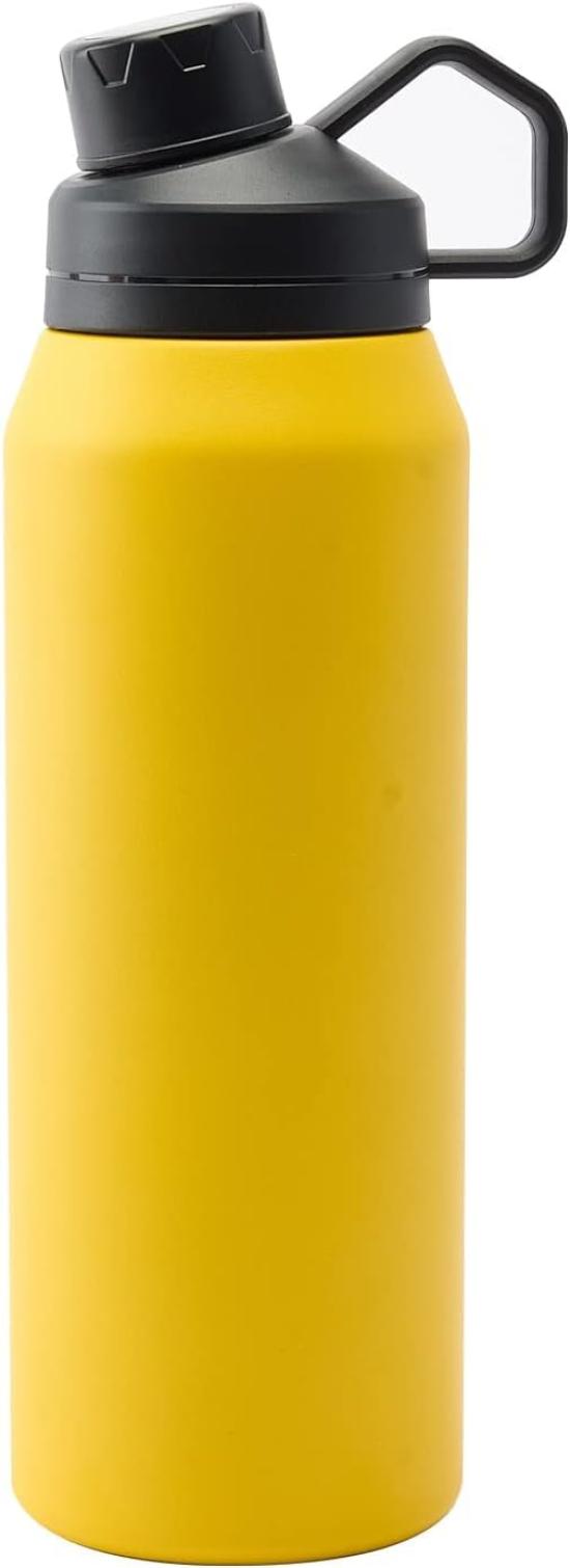 

BottHealth 1 Liter (1000ml) Stainless Steel Water Bottle, SUS304 Vacuum Insulated, Leak-Proof, for Sports Drinks, Carbonated Drinks, and Exercise,