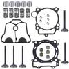 JIK Cylinder Head Valve Top End Gasket Kit for Yamaha YFZ450 YFZ450V Bill Ballance Special Edition Exhaust Intake Valves