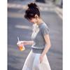 Women's Lyocell Loose Fit Short Sleeve Knit Top