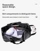 Unisex Sports PU Leather Fitness Bag with Dry/Wet Separation for Short-Distance Travel